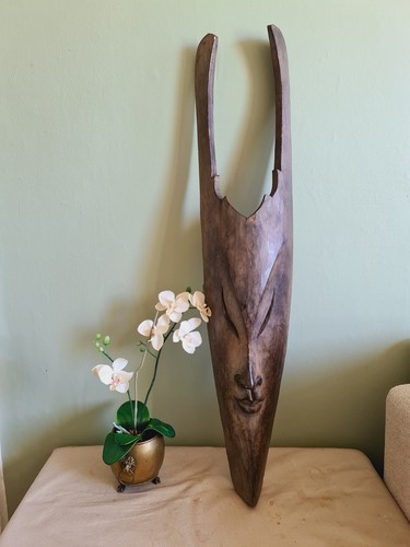 Vintage hand carved tribal - vintage,