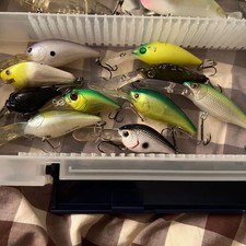 Black bass old lure set 10 pezzi