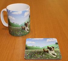 Springer spaniel ceramic - springer, spaniel.