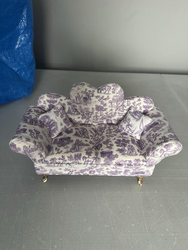 Mini divano floreale shabby