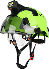 Casco seguridad con linterna y