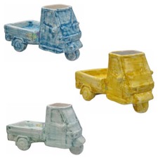 PORTASAPONE E SPAZZOLINO  CERAMICA CALTAGIRONE VARI COLORI