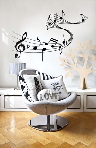 Appunti musica adesivo - musica, 45