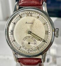 Orologio Vintage Novice Alpina cal. 657 34mm cassa acciaio quadrante a settori