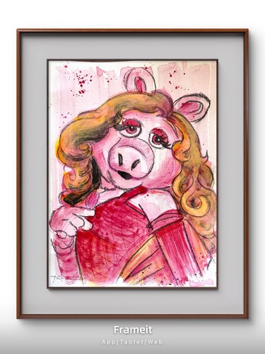 Dipinto originale miss - miss, 1