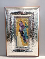 Quadro Klimt in Vetro e Argento, 47 x 34, Arte Moderna, Arredamento. Ag 925