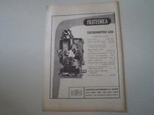advertising Pubblicità 1948 FILOTECNICA SALMOIRAGHI TACHEOMETRO 4150