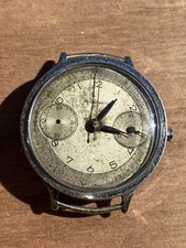 Nicolet Watch Chronograph Movement Landeron Not Working For Parts Repair