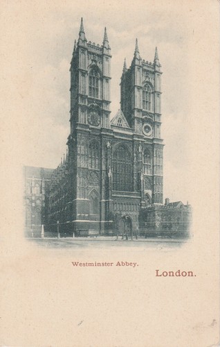 Cartolina londra abbazia di - cartolina,
