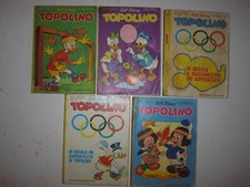LOTTO 5 FUMETTI TOPOLINO:1975 N 1023-N 1043/1976 N 1069-N 1073-1093-WALT DISNEY