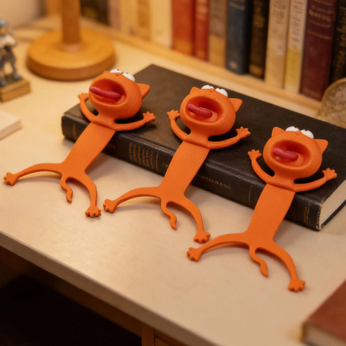 5pcs stereo cat bookmark - 3d,