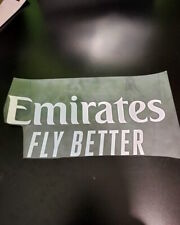  Real Madrid sponsor commerciale toppa maglia felpa tg EMIRATES FLY BETTER PVC 