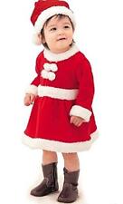 Costume babbo natale Vestito neonata vestina pile soffice e caldo I.5561
