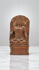 Antico di Legno Dio Shiva Idol