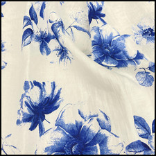 100% PURE LINEN PRINTED FABRIC