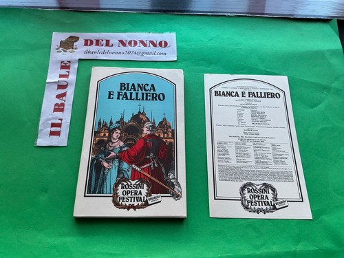 Libretto opera bianca e - d'opera,