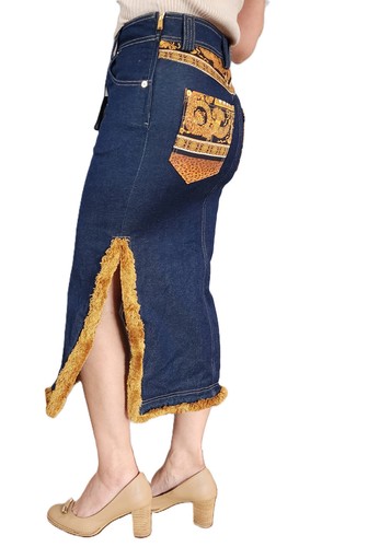 Gonna lunga denim - , medusa