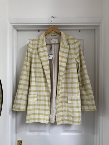 Blazer donna quadri limone - donna,
