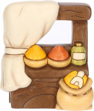 , Banco Delle Spezie in Ceramica Di Alta Qualità, Collezione Presepe Classico, S