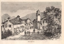 Stampa antica SAN QUIRICO di