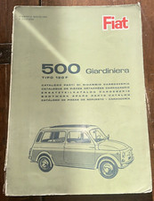 FIAT 500 Giardiniera Tipo 120 F Catalogo Parti di Ricambio Carrozzeria Originale