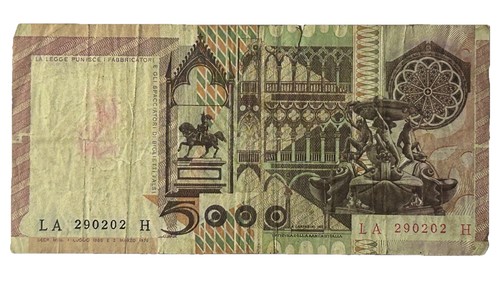Italy 5000 lire banca - italy,