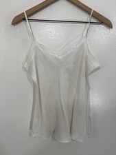 Y2K Silk Fairy Coquette Dainty Ballet Ethereal Cami Slip Top S Romance Dreamy 90