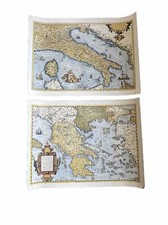 Coppia di mappe vintage C1960