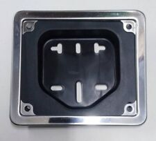 PORTATARGA VESPA 50 PER TARGA EUROPEA CON CORNICE TARGA INOX LUCIDATA