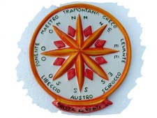 ROSA DEI VENTI IN CERAMICA DI