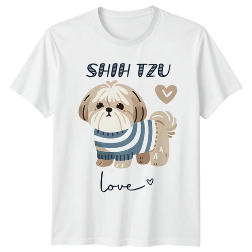 Shirt shih tzu - t-shirt, cane