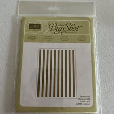 Stampin Up! Big Shot Sizzix Strisce Impressioni Texturizzate Nuove con scatola (DT-box4)
