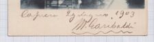 Menotti Garibaldi - cartoline da Caprera - La Maddalena (SS) - 1903 - autografo