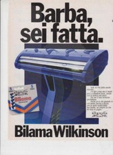 advertising Pubblicità LAMETTE BARBA WILKINSON 1985 PUBLICITA VINTAGE 