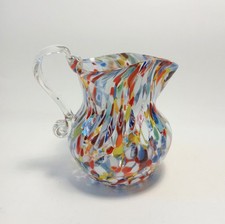 MURANO BROCCA Murrine VINTAGE Vetro macchiettato MULTICOLORE stile Arlecchino