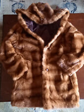 Pelliccia visone con cappuccio mai usata tg.46