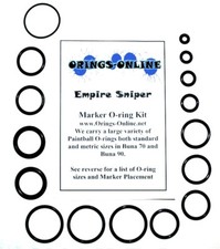 Empire Sniper Paintball Marker O-ring Oring Kit x 4 rebuilds / kits
