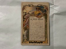 CARTOLINA PUBBLICITARIA JOURNAL LE PETIT NICOIS VIAGGIATA A.RION.