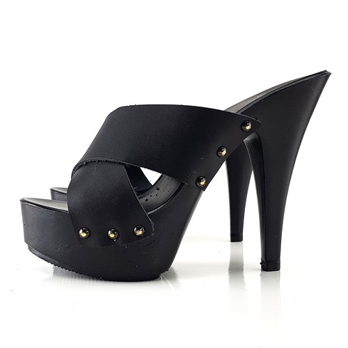 Zoccoli alti nero made in - -,