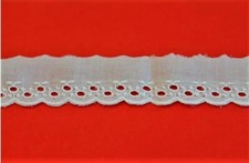 Pizzo merletto san gallo cotone balza unica alto 3,5cm Sweet Trims 1049 sangallo