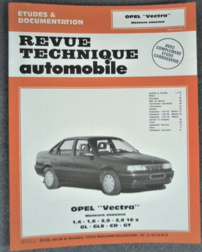 Revue technique opel vectra - technique,