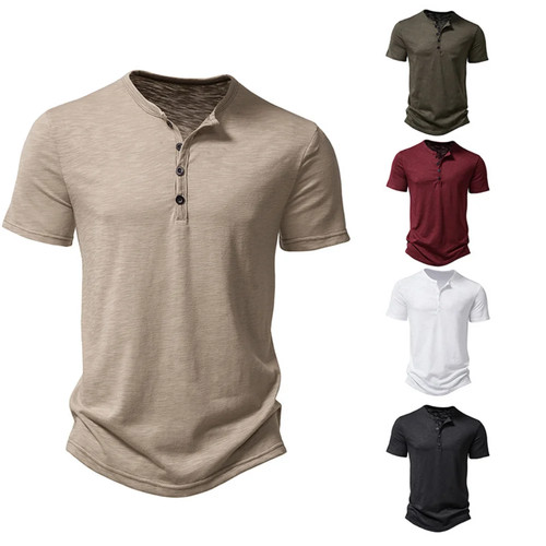 Henley collare estivo uomo - collare,