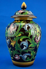 Bartolomeo Rossi CAS Savona Albisola Vaso Potiche ceramica maiolicata graffiato