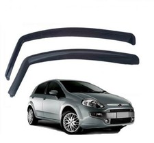 Deflettori aria antiturbo fumè per Fiat Grande Punto Evo Punto 199 5p