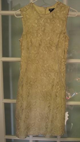 Size gold ladies lace formal - size,
