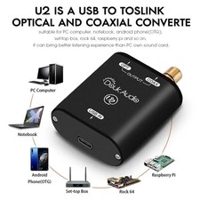 Convertitore da Mini USB a SPDIF, interfaccia audio coassiale, policarbonato ott