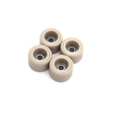 FlatFace Fingerboard Dual Durometer Bearing Wheels - Tan and Tan