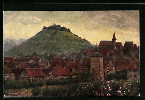 Cartolina artistica weinsberg - cartolina,