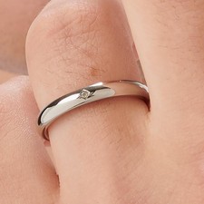 Anello fedina uomo - , con