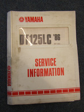 Yamaha DT125LC 1986-1987 informazioni di servizio numero di serie 34Y-SE2